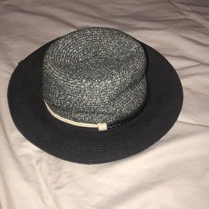Braided Leather and rope Anthropologie sun hat